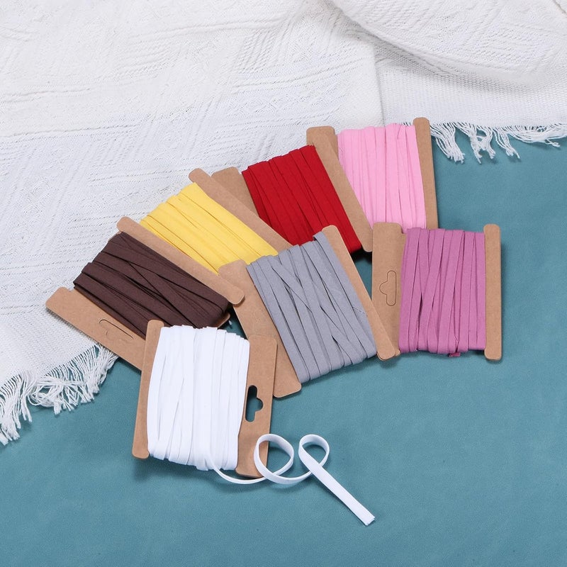 M METERXITY Double Fold Bias Tape 1/4 Inch 12 Yards Cotton Bias Binding Tape Bulk Double Fold Bias Tape for Sewing/Seaming Hemming/Binding//Quilting/DIY Craft [Coffee] - Image 4